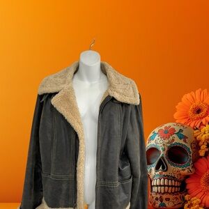 XOXO Tan Shearling Jacket Winter Coat in Size Women’s Large